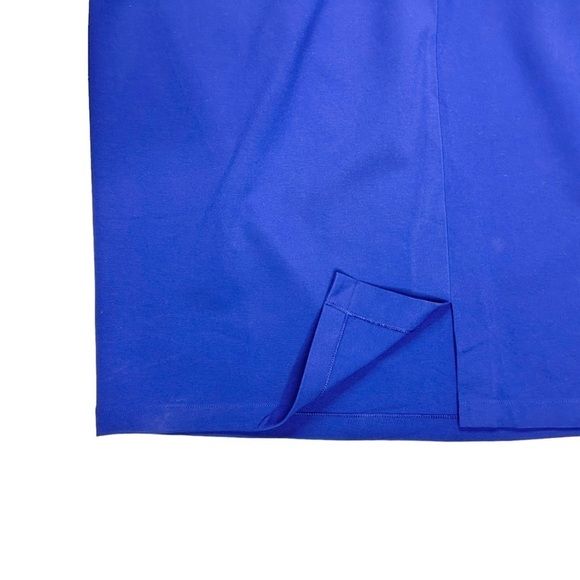 Lafayette 148 New York cobalt blue dress stretch short sleeves plus 22 - Picture 11 of 16